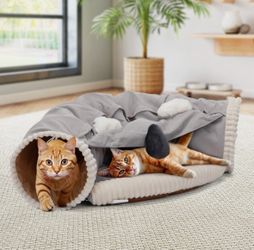 Cat Tunnel 2-in-1 Collapsible Cat Bed/Toy