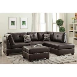 Sectional With Ottoman /// Financing Available 