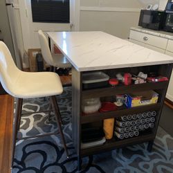 Kitchen Island with Storage And Seating