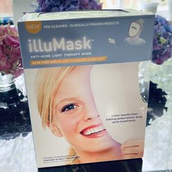 Brand New, Sealed In Box IlluMask Anti-Acne Light Therapy Mask