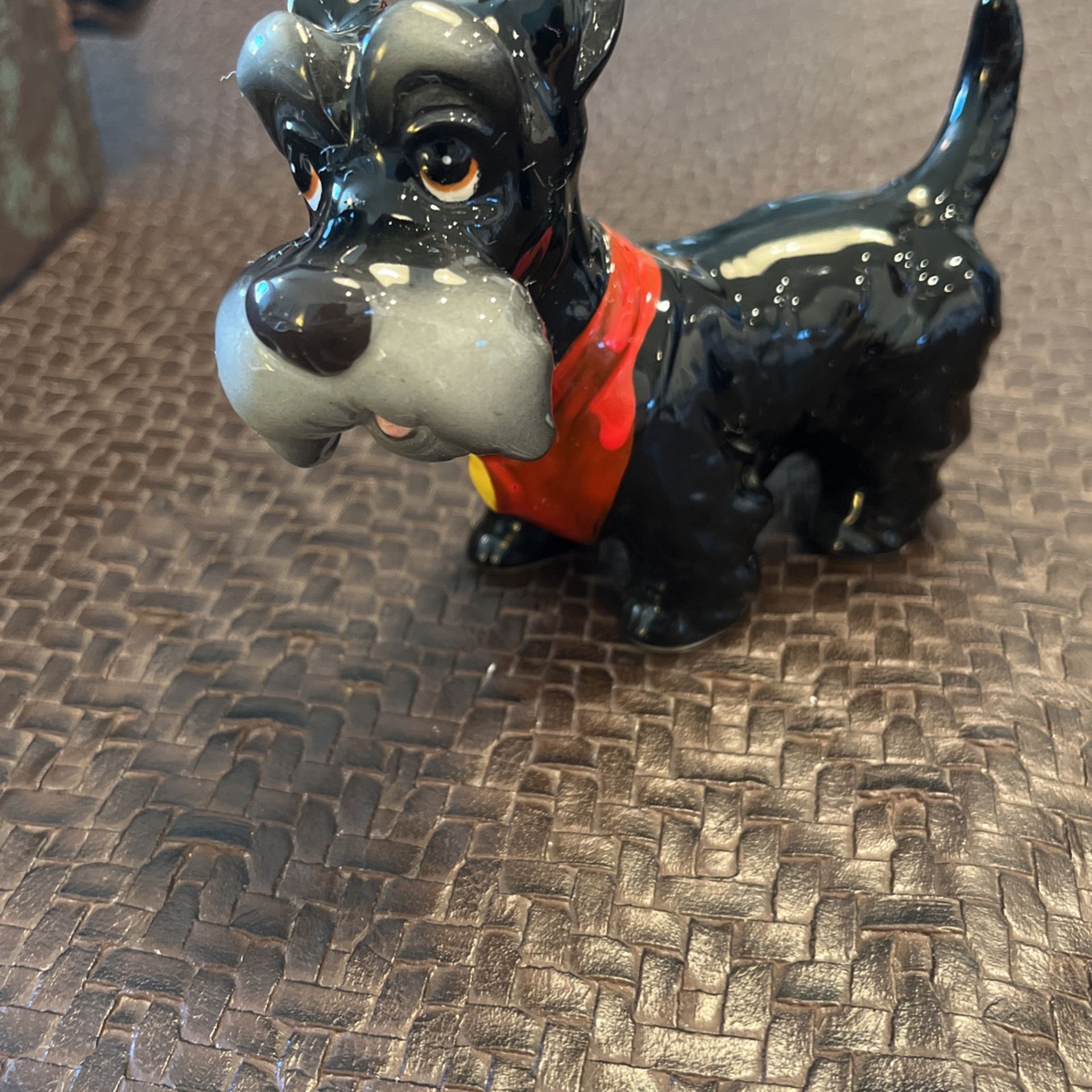 Vintage Walt Disney Jock Scottie Dog Figurine Lady and The Tramp Terrier Scotty