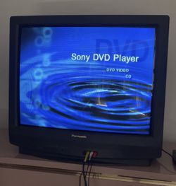 2001 Panasonic 27" CRT Retro Gaming TV Front/Back Inputs + Component Video