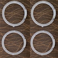 4x (Four) Halo Rings ONLY 3.5" Inches No LEDs For Headlights Taillights Cars Auto Interior Etc.