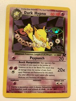 Dark Hypno Holo Rare Pokémon Team Rocket