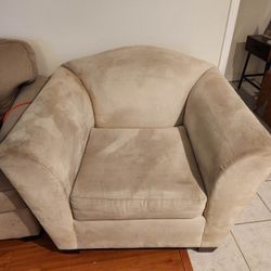 Single Suede Chair