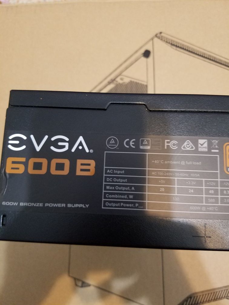 EVGA 600w 80+ bronze