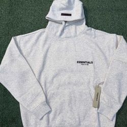 Essentials Hoodie Grey Oat