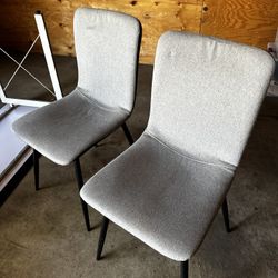 2 Gray Chairs