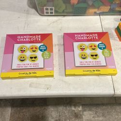Emoji Pom Pom Craft Set (2) Unopened 