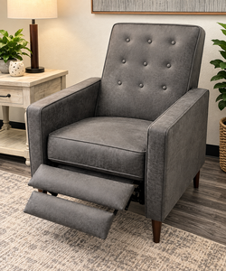 Christopher Knight Mervynn Mid-Century Recliner – Slate Gray