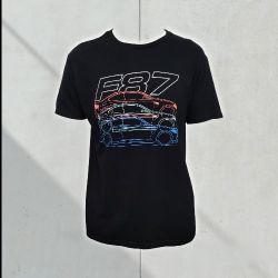 TunerCult Men's BMW F87 M2 Car Outline Black Graphic T-Shirt Size M