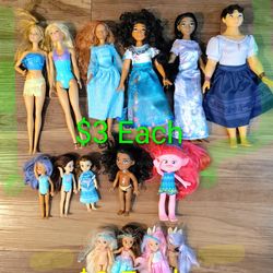 Barbie Dolls $3 Each $2