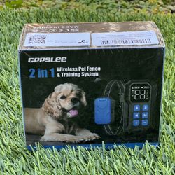 Brand New 2-in-1 Wireless Dog Fence & Training Collar System (Sealed Box)