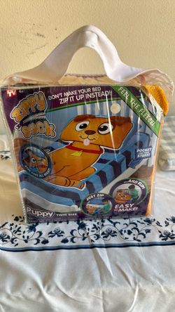 Zippy sack puppy twin size