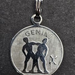 Sterling Silver Pendant - GEMINI
