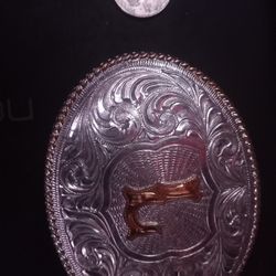 Justin mexico large belt buckle - silver plated with Letter "L" Initial 3.75 x2.75" t2

$24.99


