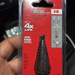 Milwaukee Jam-free Step Drill Bit