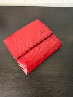 Pre-loved Louis Vuitton Red Epi Elise Tri-Fold Wallet