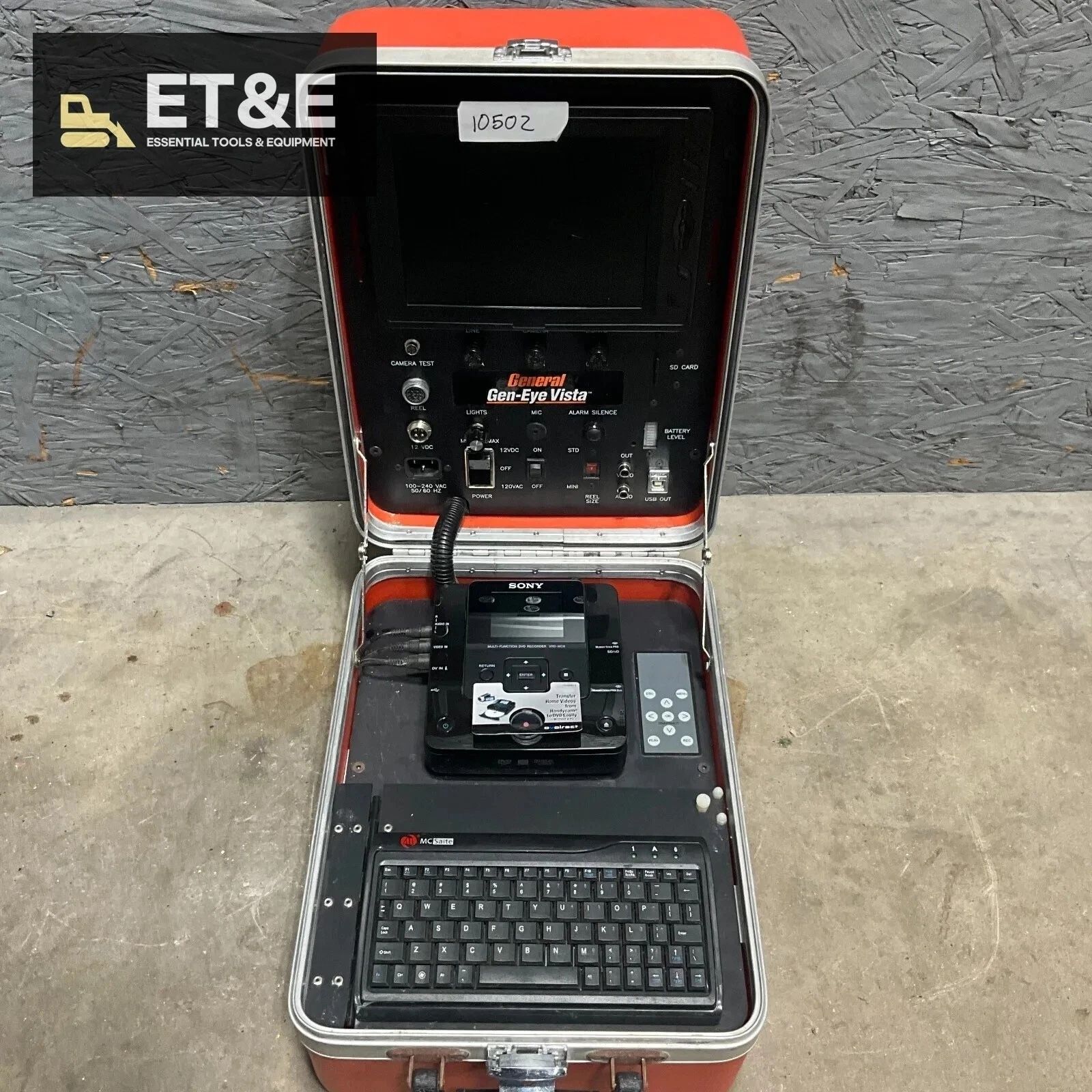 General Pipe Cleaner Gen-Eye Vista Video Inspection Monitor Screen Recordingi