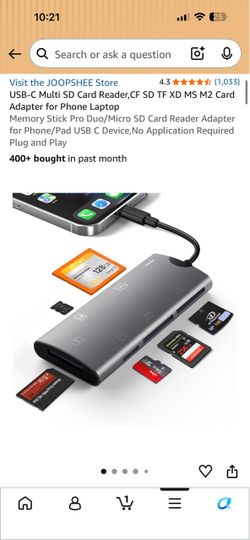 USB-C Multi SD Card Reader Adapter
