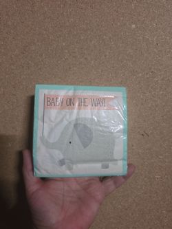 Baby on the way napkins