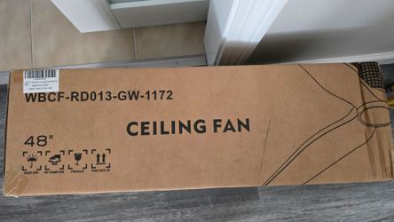 Ledlux 48" ceiling fan, no light