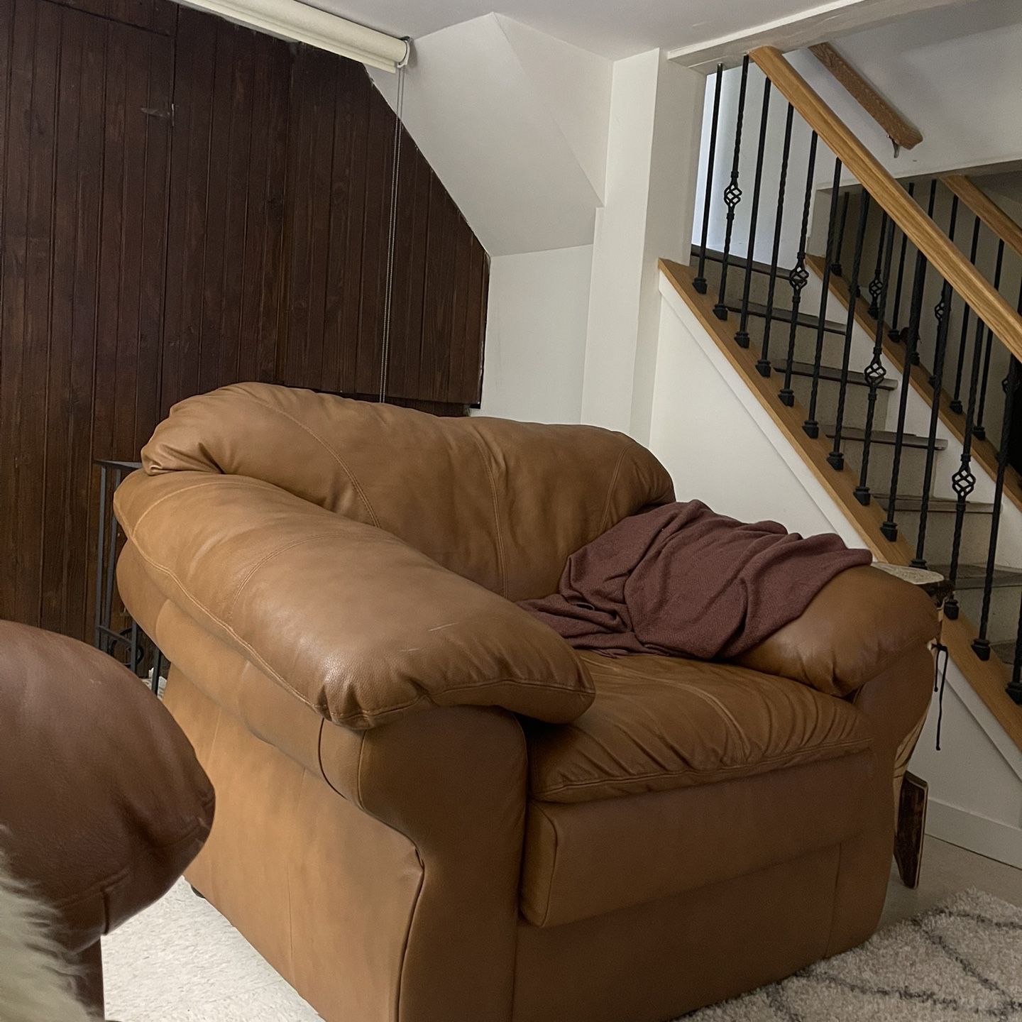 Free Leather Sealy Sofa Bed And Chair