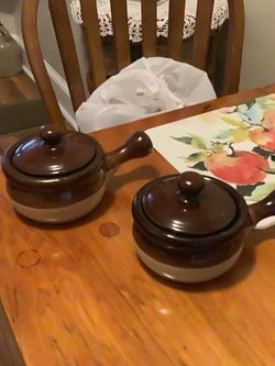 2/stoneware Union soup