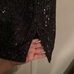 Black Sequin Dress