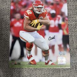 CARSON STEELE Signed Autograph 8x10 Photo - Metabilia Coa. - Kansas City Chiefs