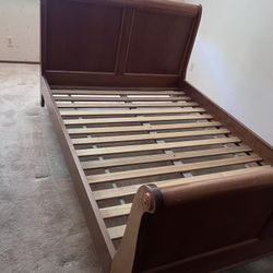 Solid Wood Sleigh Bed