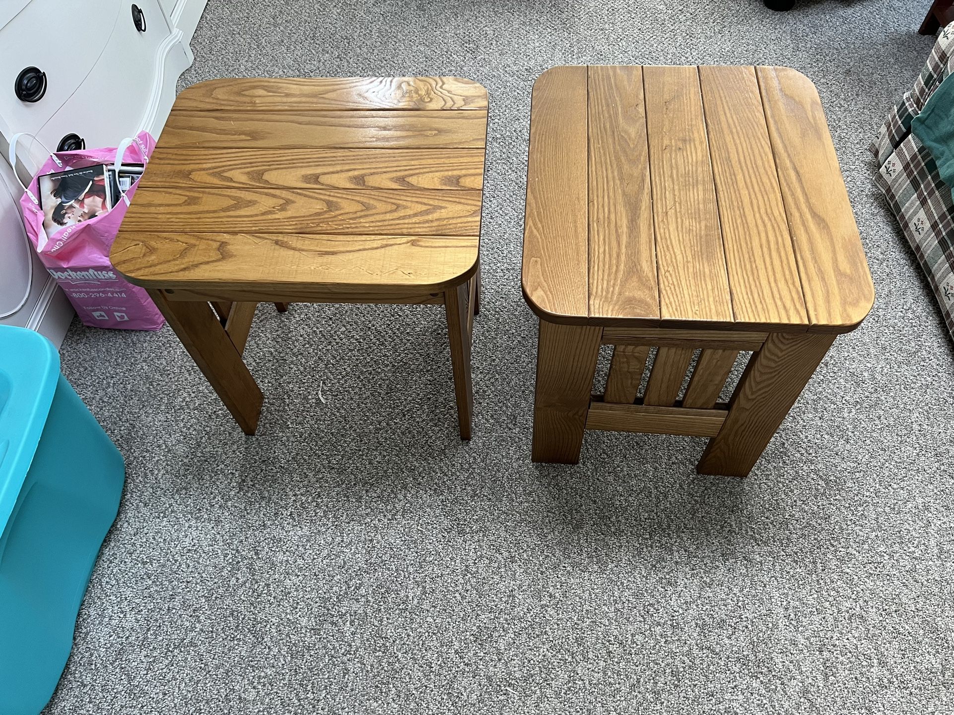 Solid Wood End Table’s