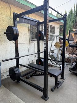 Rogue fitness gym set up for sale can sell separately