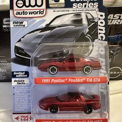 Auto World 2 pack Pontiac Ultra Red Chase
