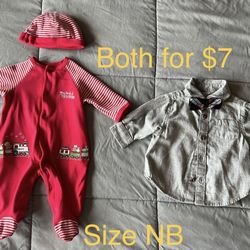 Newborn Baby Christmas Onesie/Shirt
