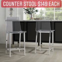 Acrylic Counter Height Stools