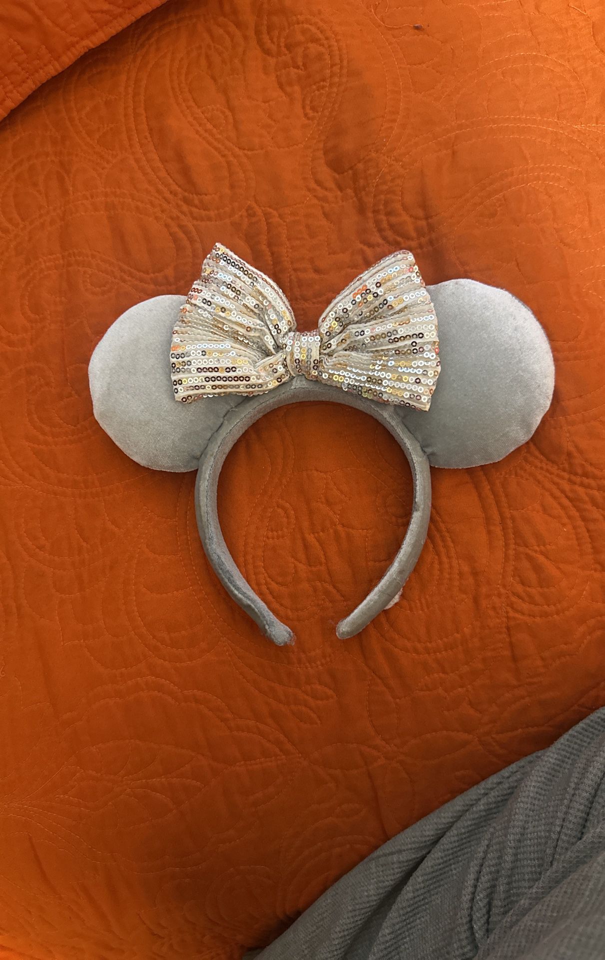 Grey Minnie Mouse Ears