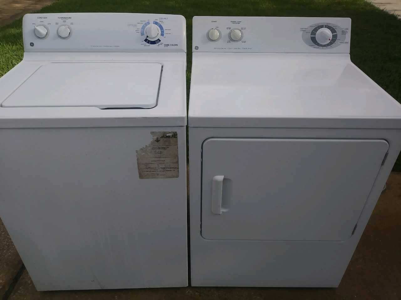 GE washer and dryer set