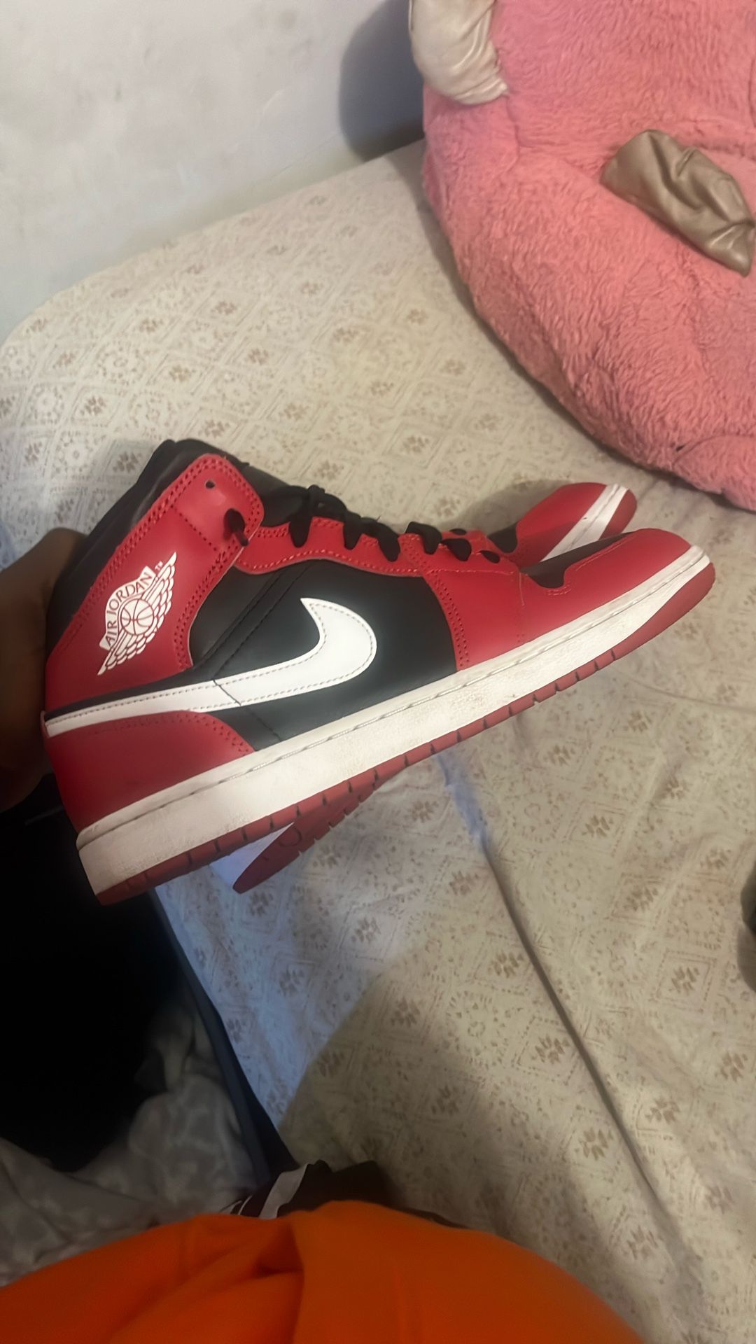 jordan 1 mid red in black any negotiating