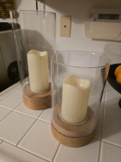 Hurricane Candle Holders - Battery Operated