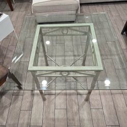 Metal Glass Dining Table