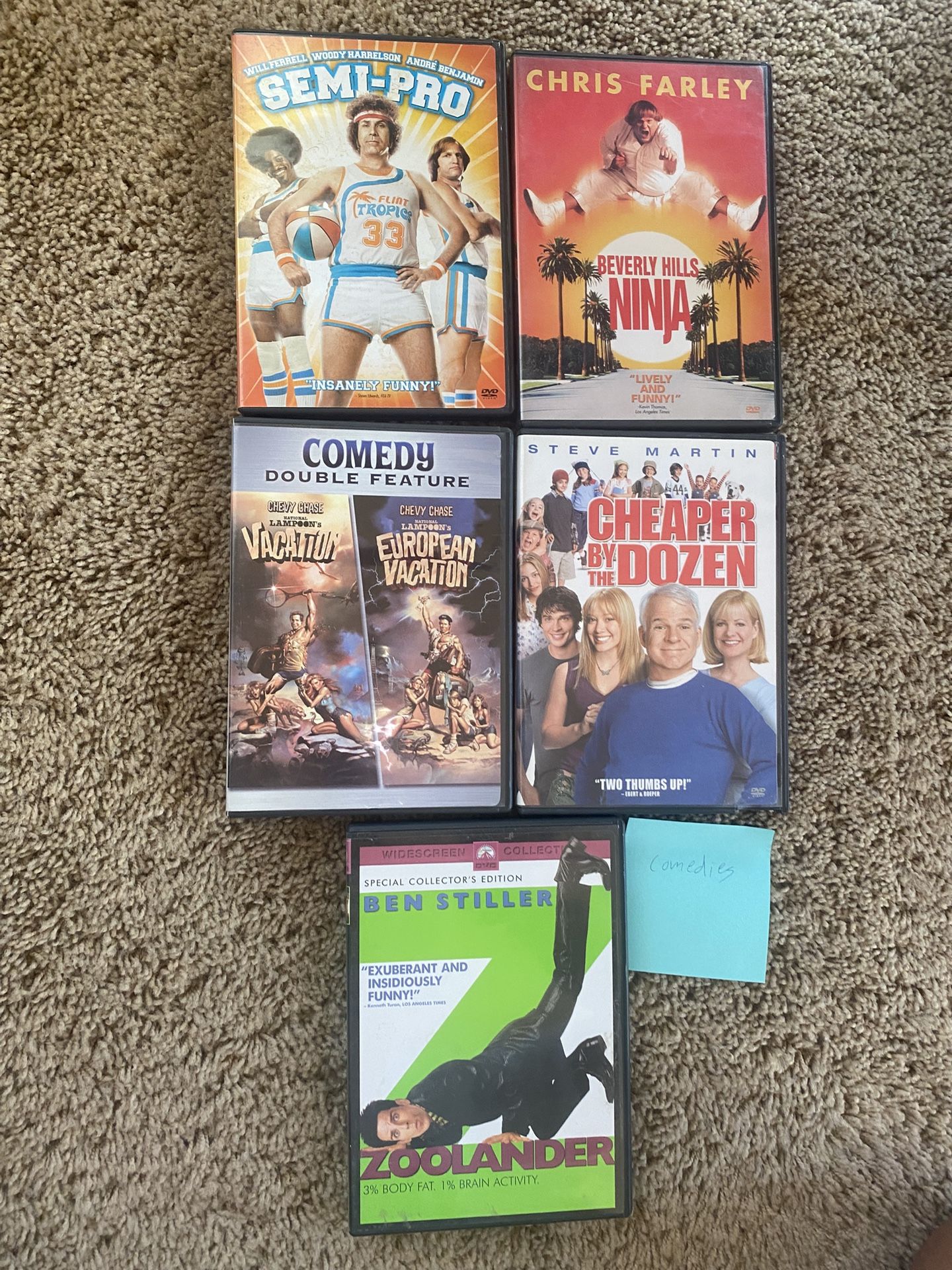 5 pack funny comedy movies for dvd