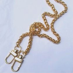 Gold chain Crossbody Strap 55"