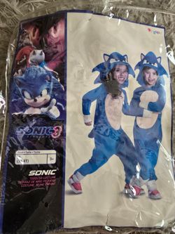 Sonic #3 Boy's Costume size 3-4T