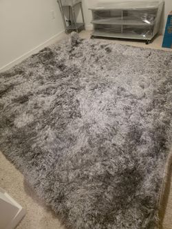 Gray Shag Area Rug