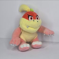 Nintendo Super Mario Bros Pom Pom Plush 6" Stuffed Animal Bowser Jr Bowsette GUC
