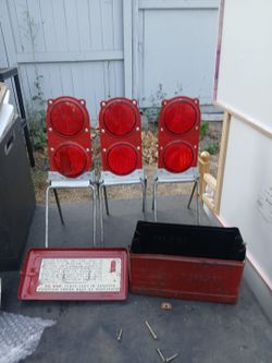 Vintage Emergency Roadside candles flares $25