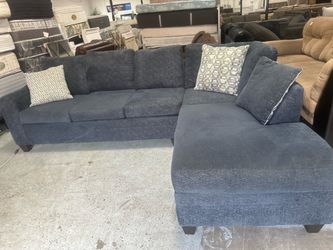 Grey sectional sofa 110”-77”