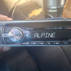 STEREO ALPINE CD AUX USB BLUETOOTH GOOD CONDICIÓN ABLO ESPAÑOL