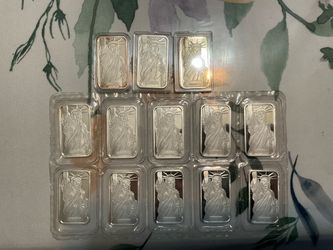 Jonathan Matthey Statue of Liberty SILVER bars
